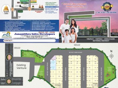 Plots for Sale Saiteja Highway Enclave,near DRDO Tirupati, Panguru Junction - PS0074
