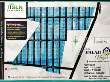 Balaji Nagar Residential Plots | 10 KM from Railway Koduru | Managampeta - PS0045